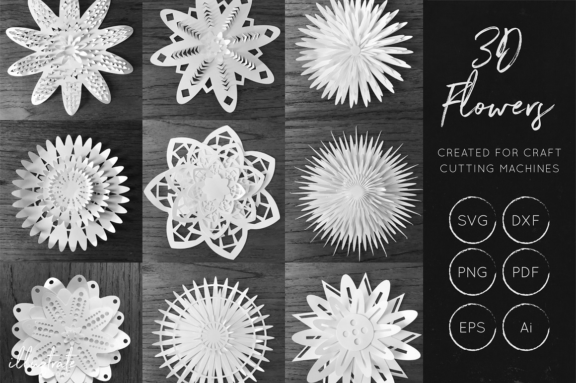 Download 3D Flowers Bundle&nbsp; - Flower Collection
