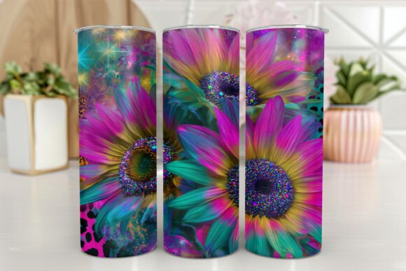 Download Sunflowers Tumbler Designs Glitter - Tumbler design Collection
