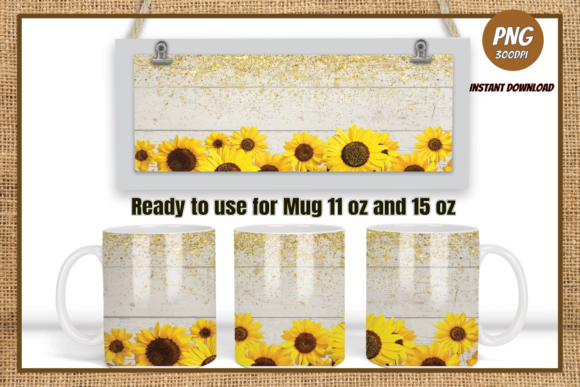 Download Sunflowers Sublimation Coffee Mug - Flower Collection