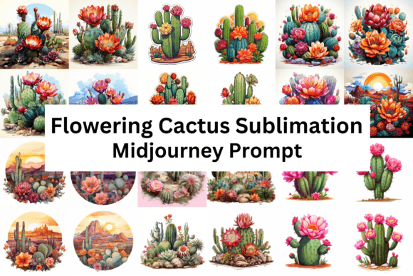 Download Flowering Cactus Sublimation - Flower Collection