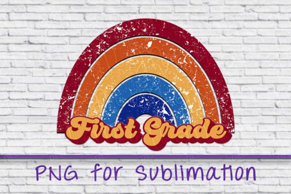 Download First Grade Png, Distressed Rainbow Png - Rainbow png Collection