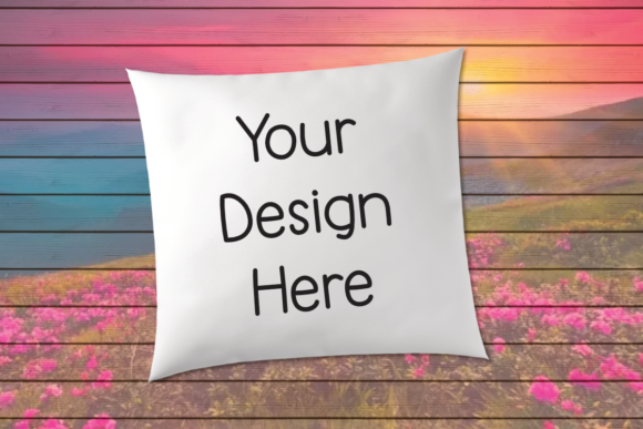 Download White Pillow Mockup Sunset Flowers - Flower Collection