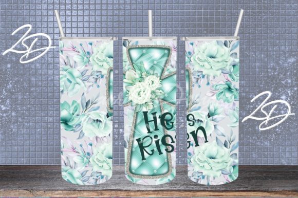 Download He is Risen Cross Floral Tumbler Design - Tumbler design Collection