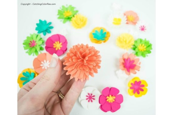 Download Mini Flower Paper Flower Templates - Flower Collection