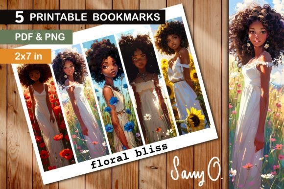 Download Bookmark Black Girls Summer Flowers PNG - Flower Collection