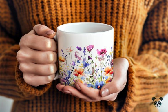 Download Wildflowers Meadow Mug Wrap - Flower Collection