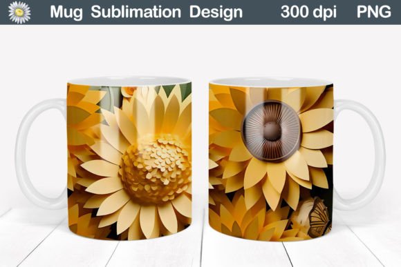 Download 3D Mug Flowers | 3D Mug Sublimation - Flower Collection