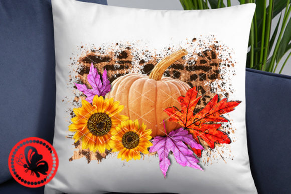 Download Pumpkin Sunflowers Sublimation Transfers - Flower Collection