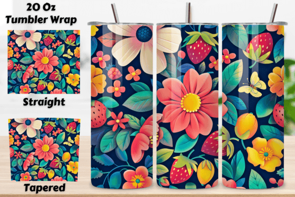 Download 3D Flowers Tumbler Sublimation Wrap PNG - Flower Collection