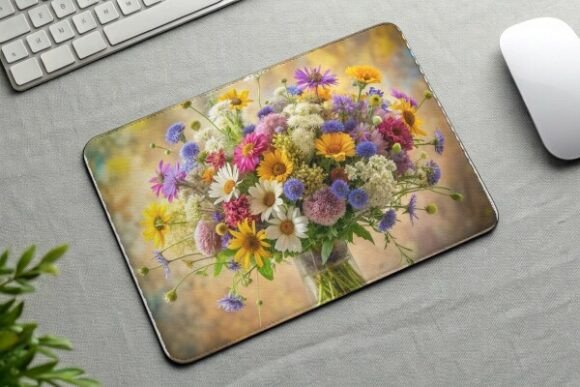 Download Wildflower Bouquet Mouse Pad PNG Design - Flower Collection