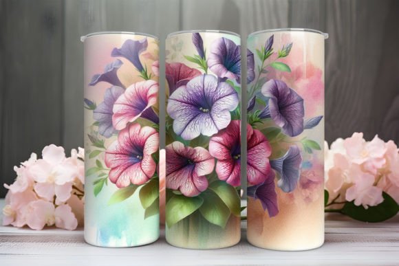 Download 3D Flowers Tumbler Wrap - Flower Collection