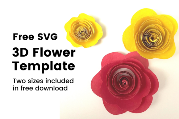Download 3D Flower Template - Flower Collection