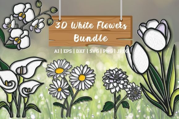 Download 3D Flowers Bundle - Flower Collection