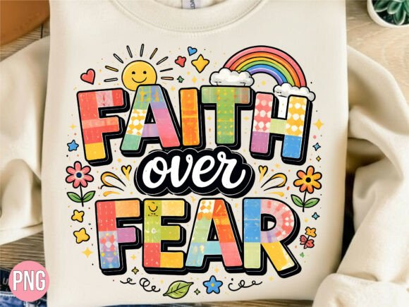Download Faith over Fear Christian Rainbow PNG - Rainbow png Collection