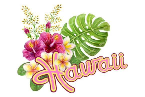 Download Hawaii Sublimation Design Tropic Flowers - Flower Collection