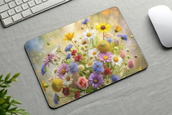 Download Wildflower Bouquet Mouse Pad PNG Design - Flower Collection
