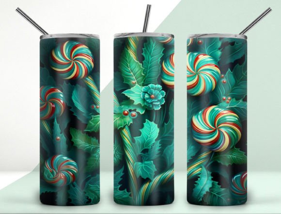 Download 3D Christmas Tumbler Design 20oz Png - Tumbler design Collection