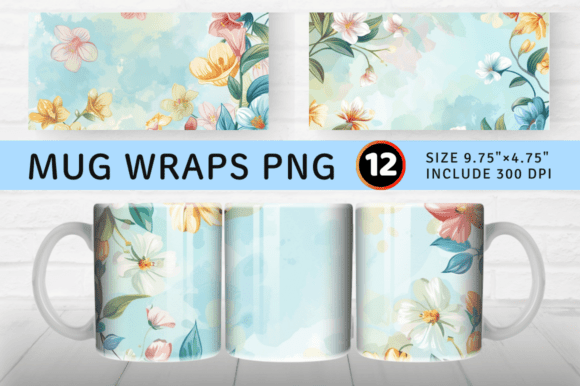 Download Spring Flower Mug Wrap Sublimation - Flower Collection