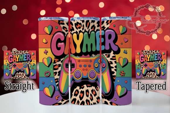 Download Rainbow Gaymer Pride Tumbler Wrap - Pride tumbler Collection