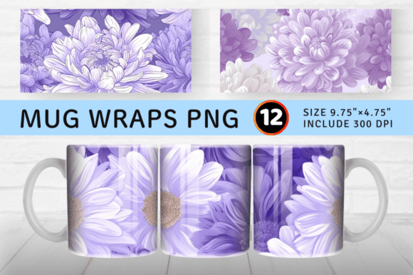 Download Pastel Aster Purple White Flower Mug Wra - Flower Collection
